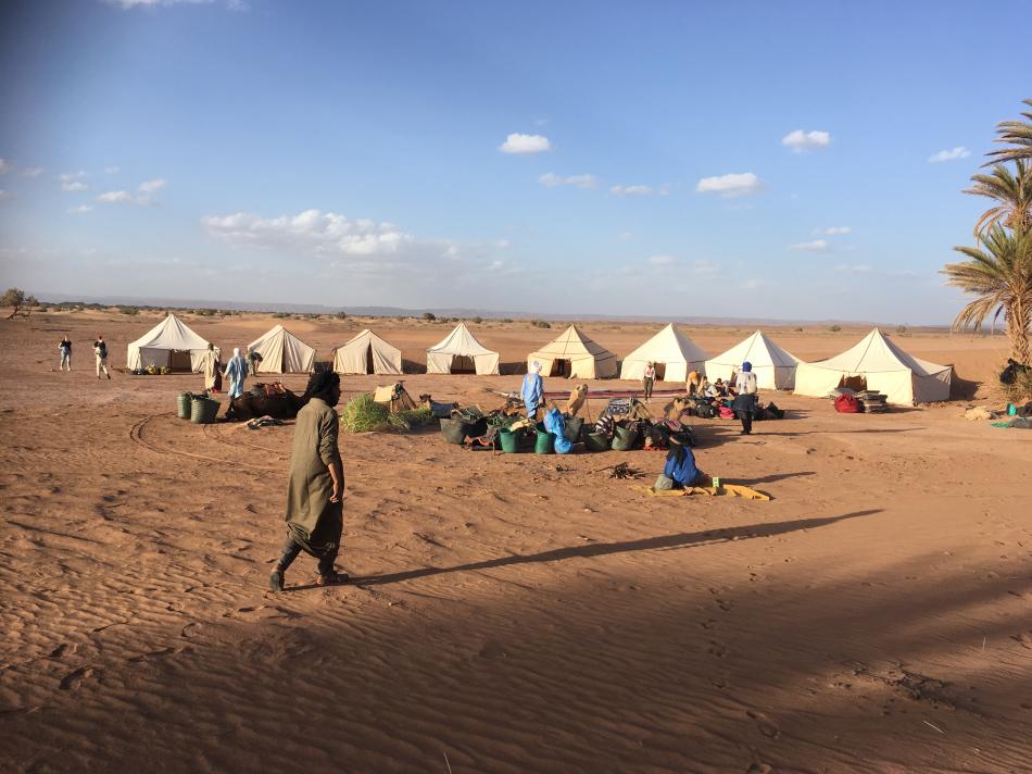 Circuit dans le desert marocain