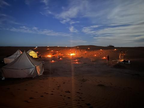 Desert Camp and school trip in Morocco desert
